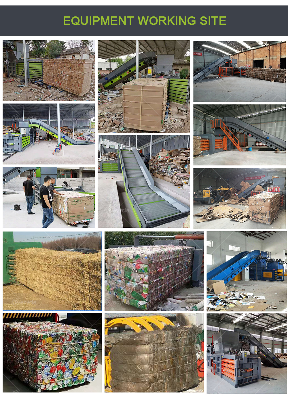 Stainless Steel Baler Machine Semi Auto Hydraulic Power Horizontal Waste Carton Baler