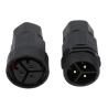 Buy cheap 3 Pin Waterproof Power Cable Connectors Male Female Connectors For Outdoor LED Lighting from wholesalers