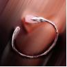Buy cheap Handcraft Sterling Silver Cuff Bracelet with Sculpted Rose Quartz Gardenias (B6032401ROSE) from wholesalers