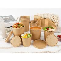 Buy cheap Food Grade Kraft Biodegradable Soup Cups Disposable 16oz product