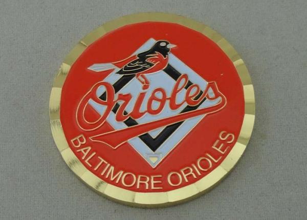Buy cheap Gold Plating 2.0 Inch Baltimore Orioles Metal Coin by Brass stamped from wholesalers