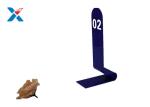 Buy cheap Blue Acrylic Sign Holders / Acrylic Table Number Holders For Restaurant from wholesalers