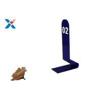Buy cheap Blue Acrylic Sign Holders / Acrylic Table Number Holders For Restaurant product