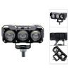 Buy cheap Three Eyeballs Motorcycle Spotlights LED Head Light Near Yellow Far White Auxiliary Light from wholesalers