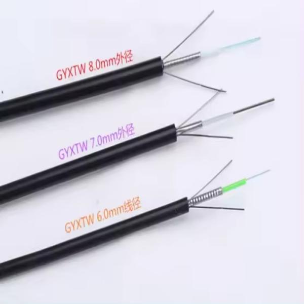 Buy cheap OUTDOOR SINGLEMODE OVERHEAD ARMORED FIBRE OPTICAL CABLE GYXTW 2 6 8 12 CORE FIBER OPTIC CABLE from wholesalers