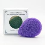 Large Water Drop Makeup Sponge Bamboo Charcoal Konjac Sponge 8.5*8.5*1.8cm