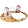Buy cheap Promotional Bamboo Serving Tray With Two Stylish Holder Low Thermal Conductivity from wholesalers