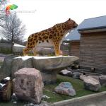 Sun Proof Realistic Animal Animatronics Sabre Wulf For Safari Park