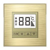 Buy cheap Aluminum / Glass Home Smart Thermostat , Modbus Hotel Room Thermostat product