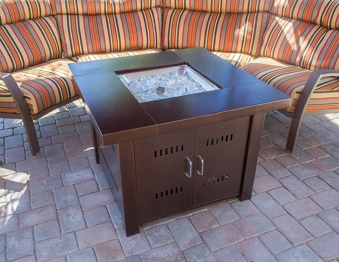 Bronze Finish 50000 BTU Propane Gas Firepit Yard Heater GS-F-PC Propane