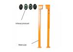2 Beams 20m Receiving Barrier Gate Accessories Anti RFI Infrared Photocell
