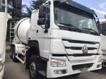 Sinotruck Howo 12CBM Self Loading Concrete Mixer Truck 371HP Euro 2 White