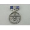 Buy cheap 32mm Zinc Alloy Custom Medal Awards Soft Enamel , Antique Nickel Plating from wholesalers