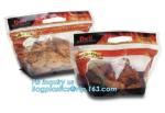 Stand up food airtight roasting chicken packaging bag, hot chicken hot food