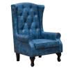 Buy cheap Tub High Wingback Accent Chairs Velvet Chesterfield Armchair Dining Living Room from wholesalers