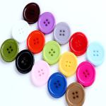 Wholesale Custom Colorful 4 holes Wooden Round Buttons For Clothing Shirt