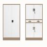 Buy cheap 4 Swing Glass Door Office Steel File Cabinets , Extendable Office File Cupboard from wholesalers