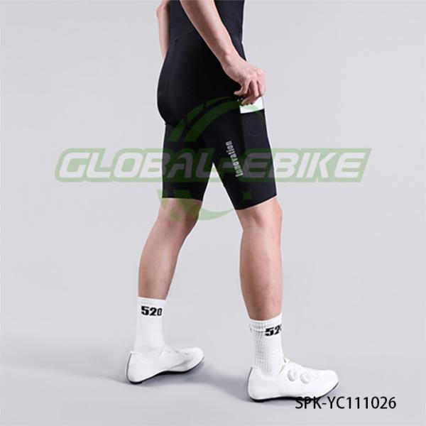 Buy cheap Mens Black Cycling Pants with Elastic Waistband and Trouser Pad for Mountain Biking from wholesalers