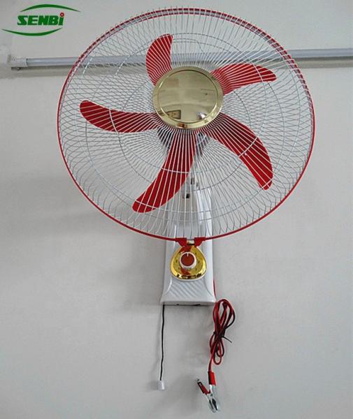 Buy cheap CE Approved 18 Inch Solar Wall Fan , 5 Blades 12v Dc Wall Mount Fan 15 Watt from wholesalers