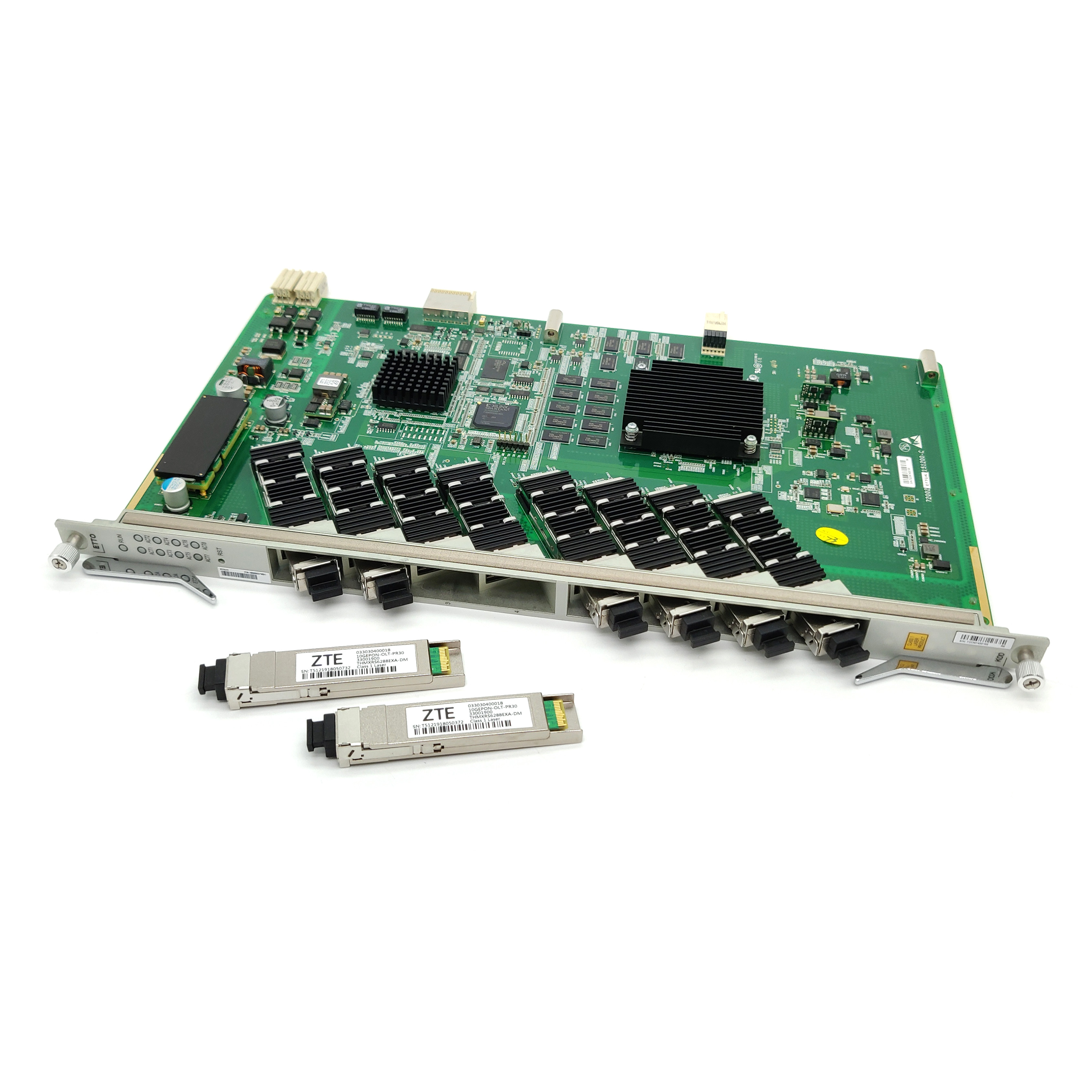 ZTE ETTO Service Board 8 ports 10G EPON board with 8 10G EPON modules for C320 C300 OLT Equipment