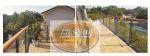 Zinc Steel Wood Grain Balcony Stair Railing Fence Rust Proof Natural Aesthetic