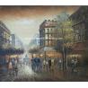 Buy cheap Thick Oil Colorful Paris Painting , Impressionism Wall Art Paris Street Living Room Deco from wholesalers