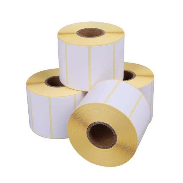 Buy cheap Customized BPA Free Adhesive Barcode Sticker Thermal Stickers Sacle Sticker With Yellow Or Blue Glassine Liner from wholesalers
