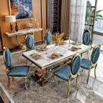 Modern Minimalist Stainless Steel Mesh Square Dining Room Table