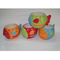 Buy cheap Colorful Ceramic Garden Planters Stoneware Fish Shaped Flower Pot For Household product
