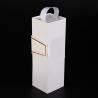 Buy cheap Handle Wine Bottle gift box UV Luxury Packaging Flat Cardboard gin champagne packaging box from wholesalers