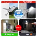 Garden 900W High Power Solar Street Light With Inbuilt Battery