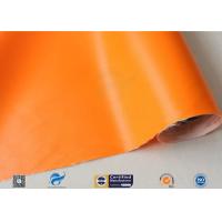 Buy cheap 0.5mm Orange Silicone Coated Fiberglass Fabric For Thermal Insulation Fire product