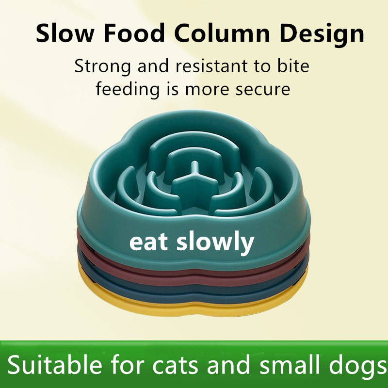 Cat And Dog Slow Food Bowl Rice Bowl To Prevent Choking And Overturn
