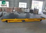 Cast Steel Wheel Handling 60t Metal Plate Railway Guided Transfer Cart
