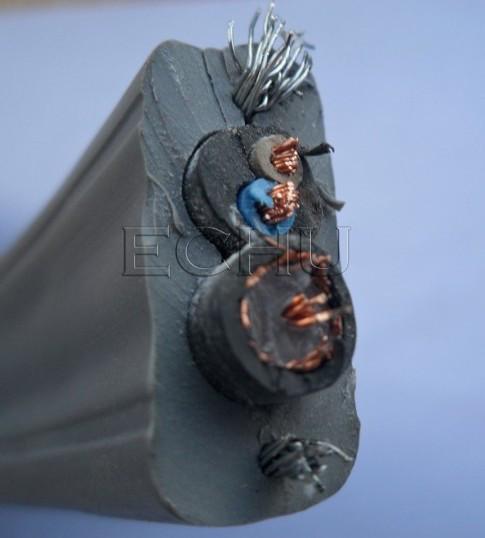 Buy cheap Flat Flexible Traveling Elevator Cable with TV Camera Cable in Grey Color from wholesalers