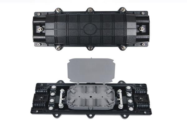 Single Core Outdoor Fiber Splice Enclosure , Horizontal Optical Fiber Junction