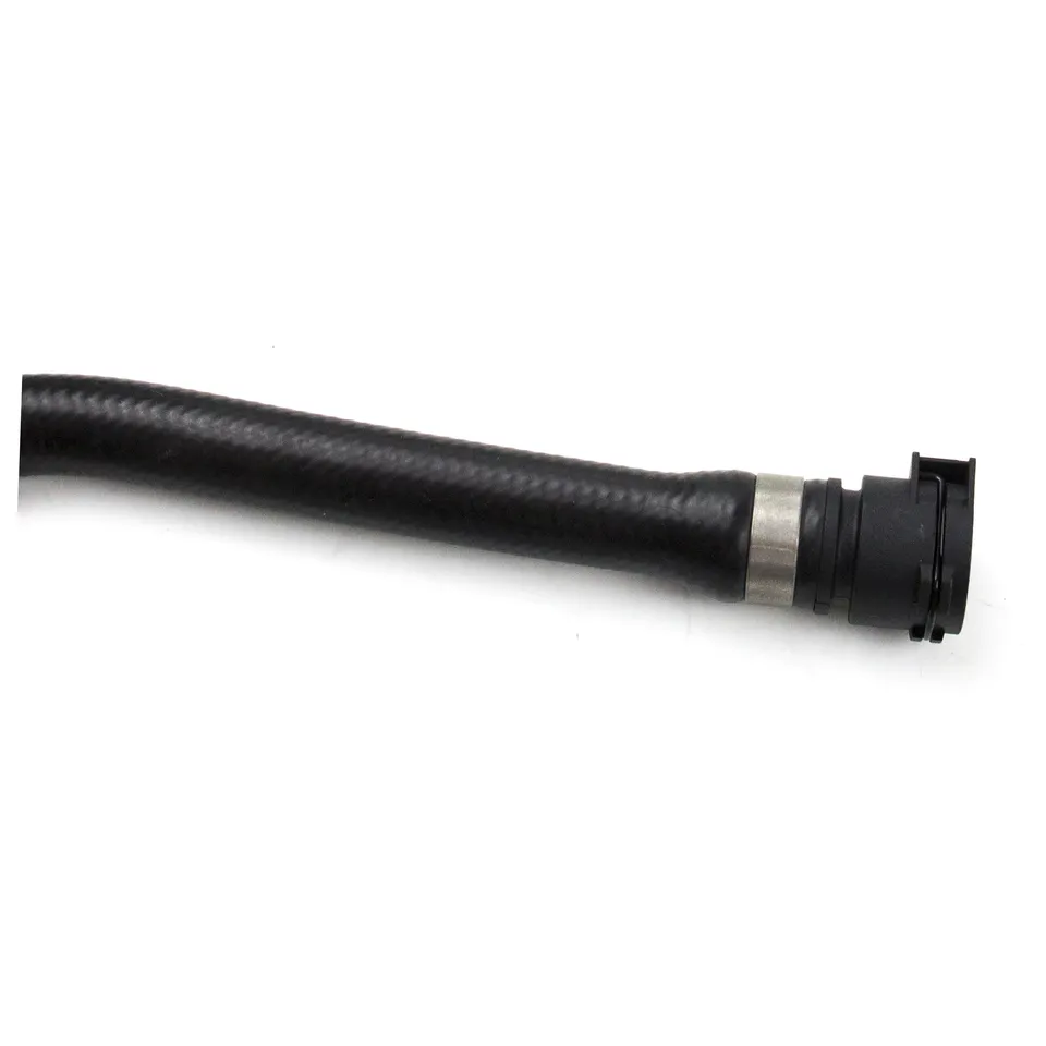 Black Auto Cooling Coolant Hose Water Return Hose Pipes for BMW 7 Series OE 17127508014