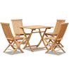Buy cheap Outdoor Teak Patio Table And Chairs For Dining / Coffee Time from wholesalers