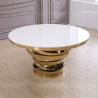 Buy cheap Modern Round Dia 160x77cm SS Dining Tables Fixed white MDF Top from wholesalers
