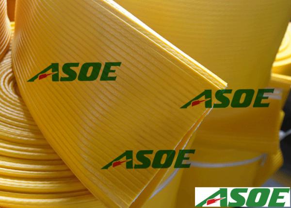 Buy cheap PVC Lay Flat Industrial Water Hose Through The Weave 8 Inch One Piece Abrasion Resistance from wholesalers