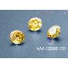 Buy cheap Round Shape Yellow 4 MM Moissanite Diamonds For Ring , Nacklace from wholesalers