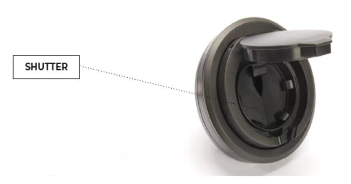 IEC 62196 EV Charging Accessories Type 2 Female Shutter Socket With E-Lock