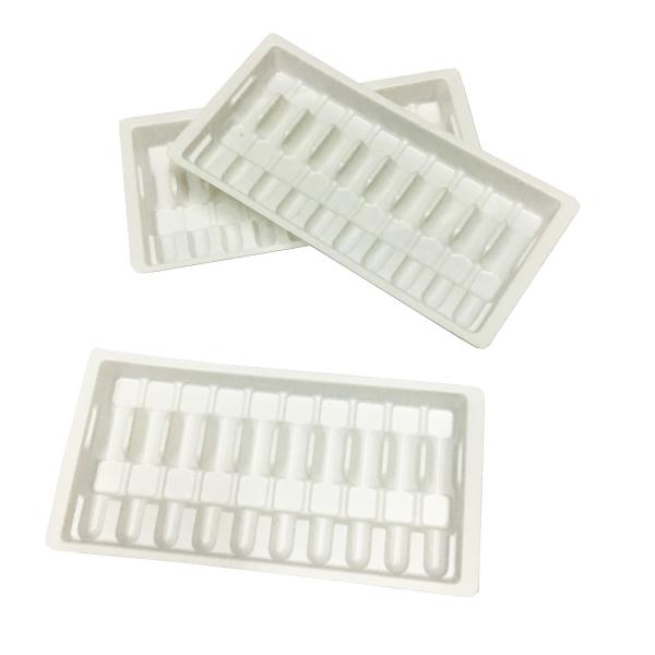 Buy cheap 1.8mm White PP 10ml Medical Plastic Blister Packaging Insert Tray For Vial from wholesalers