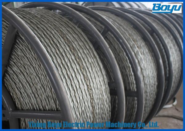 Buy cheap Anti Twisted Steel Pilot Wire Rope Six Squares 12 Strands Transmission Line Stringing from wholesalers