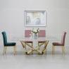 Buy cheap ODM Modern Dining Room Furniture 123kg Tempered Glass Rectangular Table from wholesalers