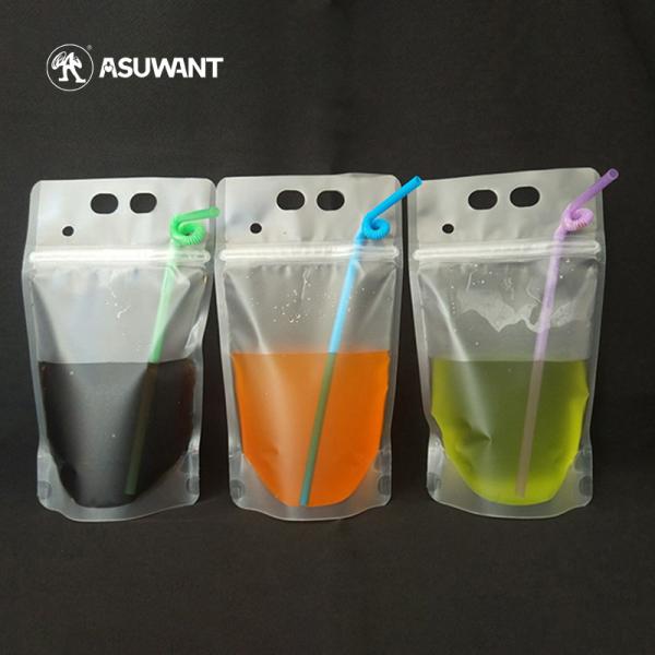 Buy cheap Transparent Juice Drink PET Plastic Stand Up k Bags from wholesalers