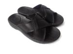 Cross Type ESD Safety Shoes Antistatic PU Slipper Thick Sole Black Environmental