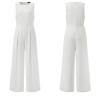 Buy cheap Apparel Custom Manufacturers Womens Summer Crewneck Sleeveless Casual Loose Jumpsuits Rompers With Pockets from wholesalers
