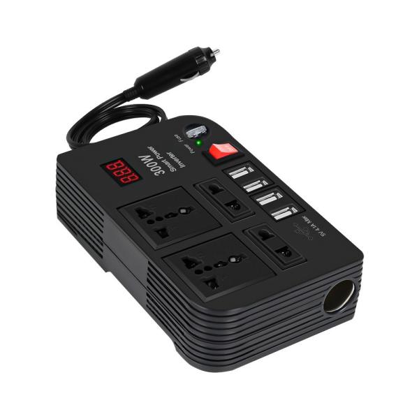 Buy cheap Factory Price Car Battery Inverter Digital Display Car Inverter 300W High Power Charger Modified Sine Wave Inverter Car from wholesalers