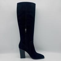 Buy cheap Black Leather Square Toe Ankle Boots / Women'S High Ankle Boots product